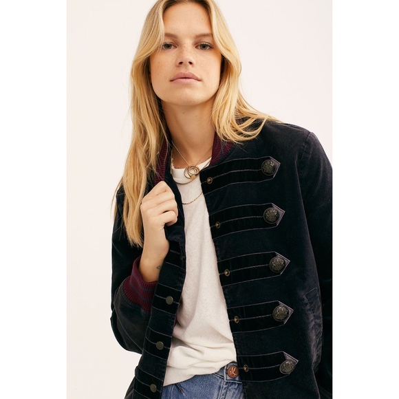 NWT Free People Atlas Cord Bomber Jacket - Picture 2 of 5